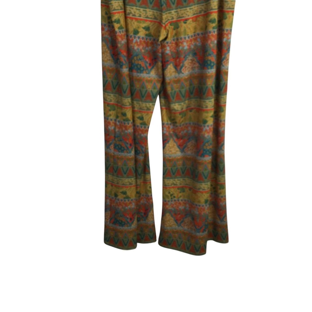 Slim-Sation by Multiples Womens Pant Pull On Geometric Multi Size L NWT